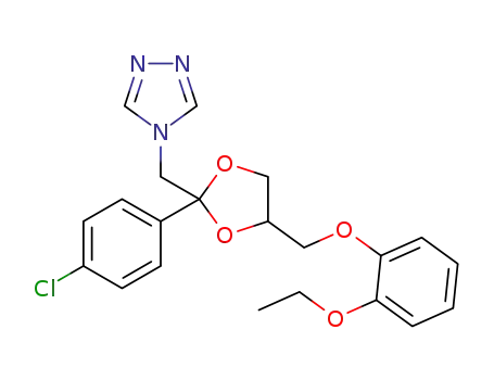 4-[2-(4-chlorophenyl)-4-(2-ethoxyphenoxymethyl)-[1,3]-dioxolan-2-ylmethyl]-4H-[1,2,4]-triazole
