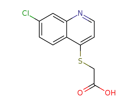 Molecular Structure of 5429-07-2 (2-[(7-CHLORO-4-QUINOLINYL)SULFANYL]ACETIC ACID)