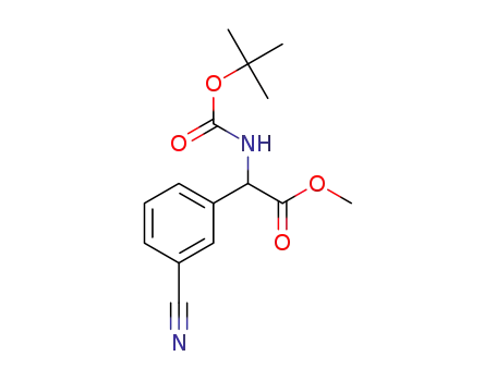 methyl 2-(tert-butoxycarbonylamino)-2-(3-cyanophenyl)acetate