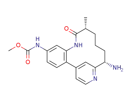 methyl N-[(10R,14S)-14-amino-10-methyl-9-oxo-8,16-diazatricyclo[13.3.1.0<sup>2</sup>'<sup>7</sup>]nonadeca-1<sup>(19)</sup>,2<sup>(7)</sup>,3,5,15,17-hexaen-5-yl]carbamate