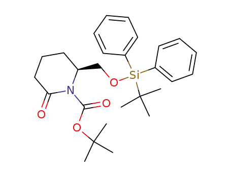 2-(tert-butyl-diphenylsilanyloxymethyl)-6-oxo-piperidine-1-carboxylic acid tert-butyl ester
