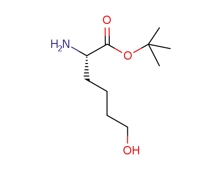 Molecular Structure of 873581-12-5 (tert-butyl (S)-2-amino-6-hydroxyhexanoate)