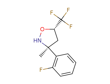 (+)-(3S,5S)-3-(2-fluorophenyl)-3-methyl-5-trifluoromethylisoxazolidine