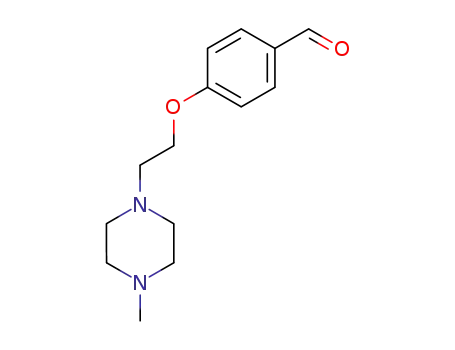 Molecular Structure of 100875-69-2 (4-[2-(4-METHYL-PIPERAZIN-1-YL)-ETHOXY]-BENZALDEHYDE)