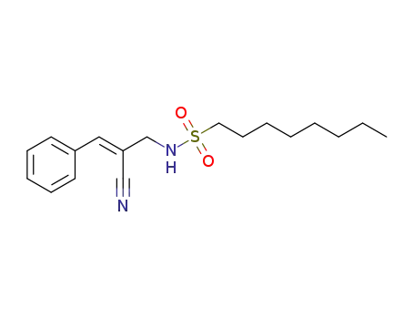 (Z)-N-(2-cyano-3-phenylprop-2-en-1-yl)-octanesulfonamide