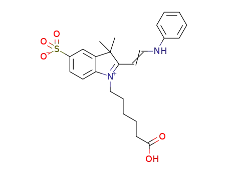 3,3-dimethyl-1-(5-carboxypentyl)-2-(4-anilinovinyl)-3H-indol-1-ium-5-sulfonate