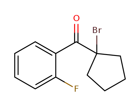 Molecular Structure of 1616657-67-0 (α-bromocyclopentyl-(2-fluorophenyl)ketone)