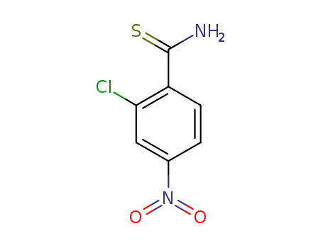 Molecular Structure of 1233509-74-4 (2-CHLORO-4-NITROTHIOBENZAMIDE)