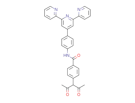 4'-(N-(4-(2,4-dioxopentan-3-yl)phenyl)benamide)2,2':6',2''-terpyridine