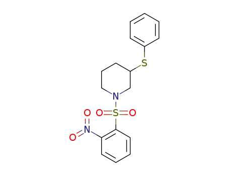 1-(2-nitrophenylsulfonyl)-3-(phenylthio)piperidine