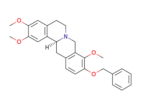 Molecular Structure of 1422431-58-0 ((S)-10-(benzyloxy)-2,3,9-trimethoxy-5,8,13,13a-tetrahydro-6H-isoquinolino[3,2-a]isoquinoline)