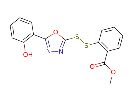 methyl 2-((5-(2-hydroxyphenyl)-1,3,4-oxadiazol-2-yl)disulfanyl)benzoate