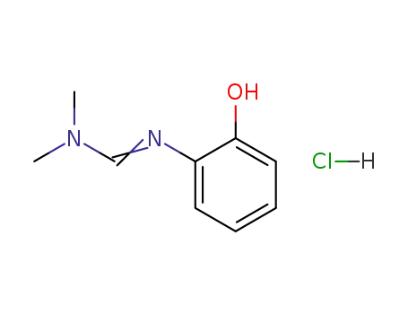 Molecular Structure of 2350-48-3 (Methanimidamide, N'-(2-hydroxyphenyl)-N,N-dimethyl-,
monohydrochloride)