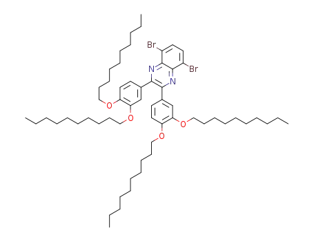 2,3-bis[3,4-bis[decyloxy]phenyl]-5,8-dibromoquinoxaline