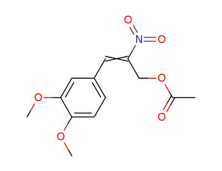 2-Propen-1-ol, 3-(3,4-dimethoxyphenyl)-2-nitro-, acetate (ester)