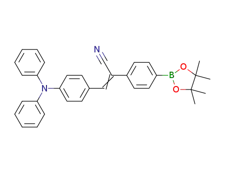 2-[4-(4,4,5,5-tetramethyl-[1,3,2]dioxaborolan-2-yl)phenyl]-3-[4-(N,N-diphenylamino)phenyl]-acrylonitrile