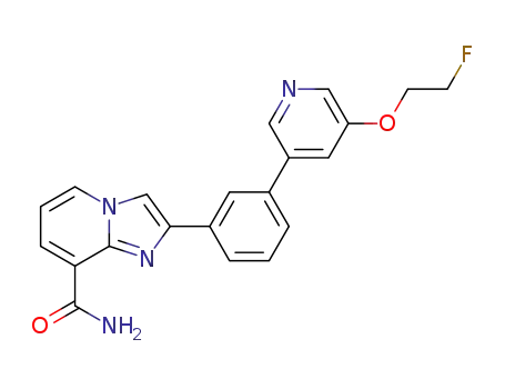 2-(3-(5-(2-fluoroethoxy)pyridin-3-yl)phenyl)imidazo[1,2-a]pyridine-8-carboxamide