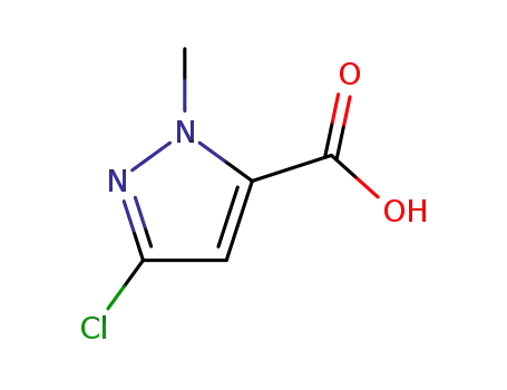 Molecular Structure of 173841-02-6 (3-CHLORO-1-METHYL-1H-PYRAZOLE-5-CARBOXYLIC ACID)