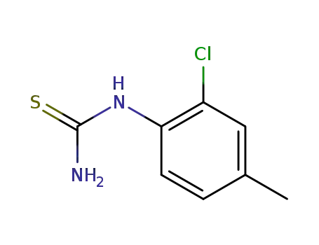 Molecular Structure of 57005-14-8 ((2-chloro-4-methylphenyl)thiourea)