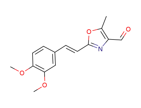 (E)-2-(3,4-dimethoxystyryl)-5-methyloxazole-4-carbaldehyde