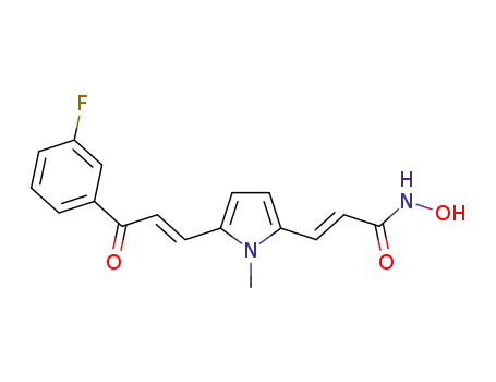 N-ヒドロキシ-3-[1-メチル-5-[3-(3-フルオロフェニル)-3-オキソ-1-プロペニル]-1H-ピロール-2-イル]プロペンアミド