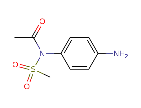 Molecular Structure of 61068-51-7 (Acetamide, N-(4-aminophenyl)-N-(methylsulfonyl)-)