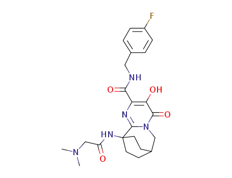 10-(2-(dimethylamino)acetamido)-N-(4-fluorobenzyl)-3-hydroxy-4-oxo-4,6,7,8,9,10-hexahydro-7,10-ethanopyrimido[1,2-a]azepine-2-carboxamide