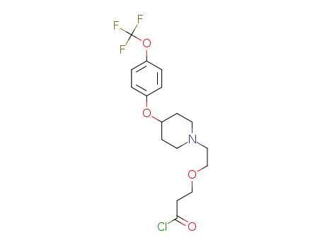 3-(2-(4-(4-(trifluoromethoxy)phenoxy)piperidin-1-yl)ethoxy)propionyl chloride