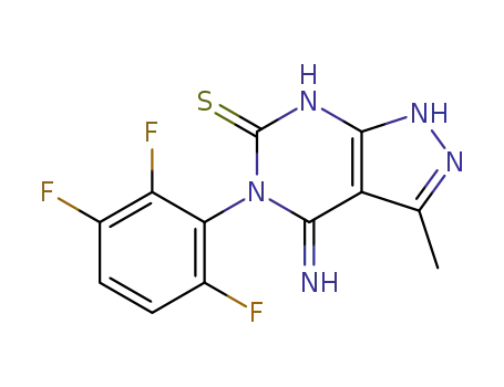 5-(2,3,6-trifluorophenyl)-4-imino-3-methyl-4,5-dihydro-1H-pyrazolo-[3,4-d]pyrimidine-6(7H)-thione
