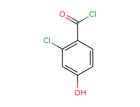 Molecular Structure of 535962-35-7 (Benzoyl chloride, 2-chloro-4-hydroxy- (9CI))