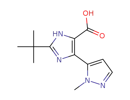 2-tert-butyl-4-(1-methyl-1H-pyrazol-5-yl)-1H-imidazole-5-carboxylic acid