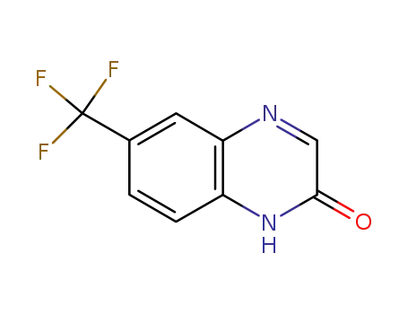 Molecular Structure of 55687-18-8 (6-Trifluoromethylquinoxalin-2-one)