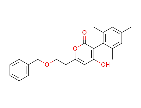 6-(2-(benzyloxy)ethyl)-4-hydroxy-3-mesityl-2H-pyran-2-one