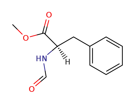 Molecular Structure of 59200-38-3 (D-Phenylalanine, N-formyl-, methyl ester)