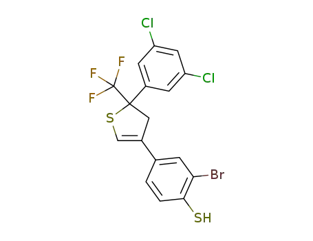 4-(3-bromo-4-tert-butylsulfanyl-phenyl)-2-(3,5-dichlorophenyl)-2-(trifluoromethyl)-3H-thiophene