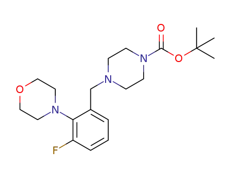 tert-butyl 4-[[3-fluoro-2-(morpholin-4-yl)phenyl]methyl]piperazine-1-carboxylate