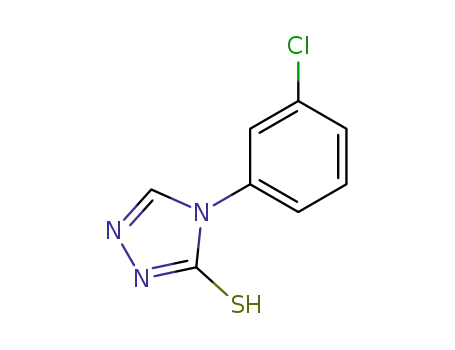 Molecular Structure of 66297-55-0 (4-(3-CHLOROPHENYL)-4H-1,2,4-TRIAZOLE-3-THIOL)