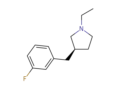 (R)-1-ethyl-3-(3-fluorobenzyl)pyrrolidine