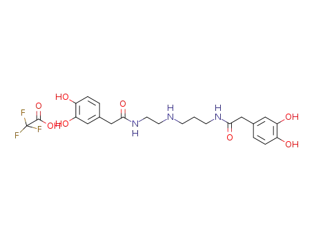 2-(3,4-dihydroxyphenyl)-N-(3-(2-(2-(3,4-dihydroxyphenyl)acetamido)ethylamino)propyl)acetamide trifluoroacetic acid salt