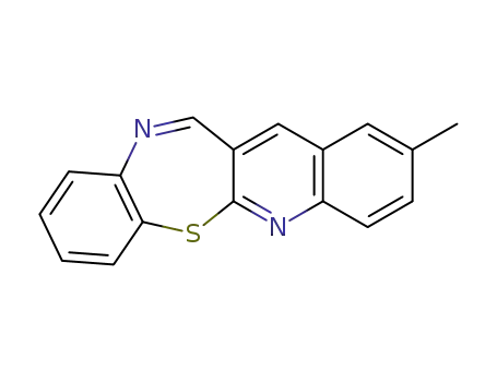 Molecular Structure of 117362-43-3 (9-Methyl-5-thia-6,13-diaza-benzo[4,5]cyclohepta[1,2-b]naphthalene)