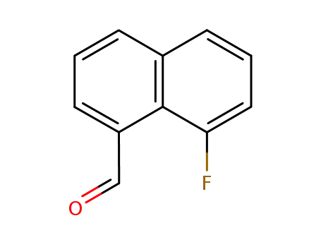 Molecular Structure of 112641-28-8 (1-Naphthalenecarboxaldehyde, 8-fluoro-)