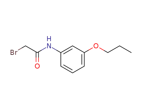 Molecular Structure of 1138442-32-6 (2-Bromo-N-(3-propoxyphenyl)acetamide)