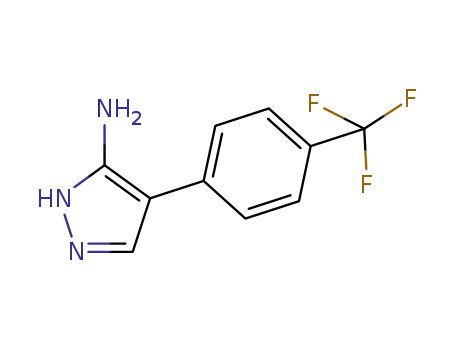 Molecular Structure of 6804-53-1 (4-[4-(trifluoromethyl)phenyl]-1H-pyrazol-5-amine)