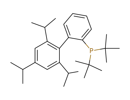 Molecular Structure of 564483-19-8 (2-Di-tert-butylphosphino-2',4',6'-triisopropylbiphenyl)