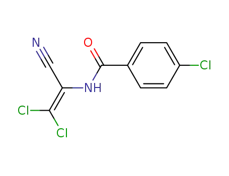 4-chloro-N-(2,2-dichloro-1-cyanoethenyl)benzamide