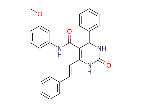 (E)-N-(3-methoxyphenyl)-2-oxo-4-phenyl-6-styryl-1,2,3,4-tetrahydropyrimidine-5-carboxamide