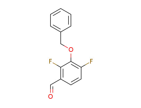 Molecular Structure of 947279-23-4 (2,4-Difluoro-3-(phenylmethoxy)benzaldehyde)