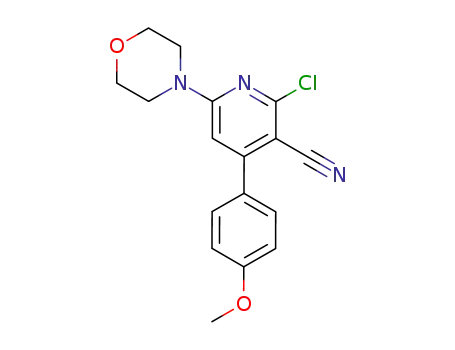 2-chloro-4-(4-methoxyphenyl)-6-morpholinonicotinonitrile
