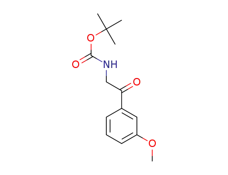 Molecular Structure of 912762-33-5 ([2-(3-METHOXY-PHENYL)-2-OXO-ETHYL]-CARBAMIC ACID TERT-BUTYL ESTER)