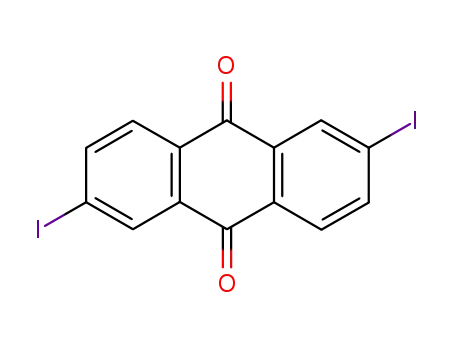 Molecular Structure of 78507-46-7 (2,6-diiodoanthracene-9,10-dione)
